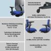 Sedus Early Bird eb-102 Ergonomic Office Chair, Blue view 4