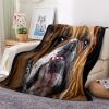 Chickw1 Flannel Throw Blanket, 3D Bulldog Print, 63 x 79 in view 2