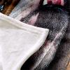 Chickw1 Flannel Throw Blanket, 3D Bulldog Print, 63 x 79 in view 3