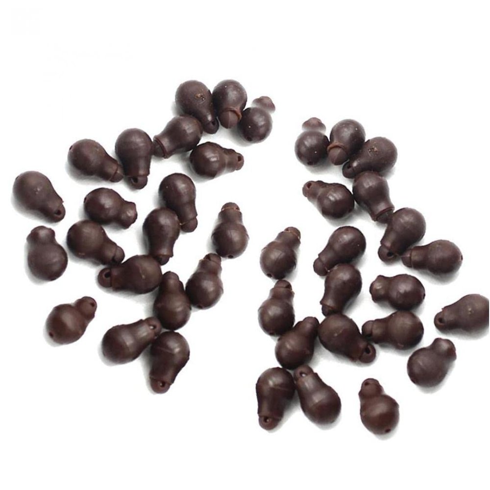 Bontannd 40-Piece Carp Fishing Method Feeder Beads, Soft Extra-Small Helicopter Beads for Carp Chod Rig Tackle
