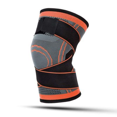 LUOSHUAI Knee Support Sleeve, 1 Piece, Orange, XL1