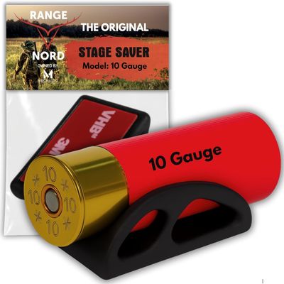 Rangenord 10-Gauge Shotgun Shell Holder, Match Saver with 3M Tape, Made in Finland