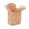 ONLY BOXES, Pack of 2 Boxes for 6 Bottles, Brown, Christmas Print, Stackable, Cardboard, 33 x 17.7 x 36.5 cm (L x W x H) (AMA720) view 3