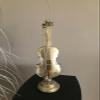 Decorative Violin Sculpture on Stand, Gold, 36 cm view 2
