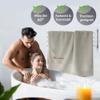 Lashuma Personalized Bath Towel with Name, 100 x 150 cm, Pebble view 2