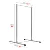 Pull-Up Bar Fitness Station, Adjustable Height Pull-Up and Dip Station, Multifunctional Home Strength Training Station, 300 kg Capacity (Silver) view 2