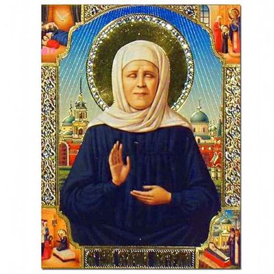 KPENG DIY 5D Diamond Painting Kit, Saint Matrona, 30 x 40 cm