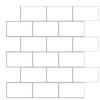 WoStick Peel-and-Stick Wall Tiles, 1.6 mm Thick, 10 Sheets, Subway Design, Kitchen Backsplash, 30.5 x 30.5 cm view 1
