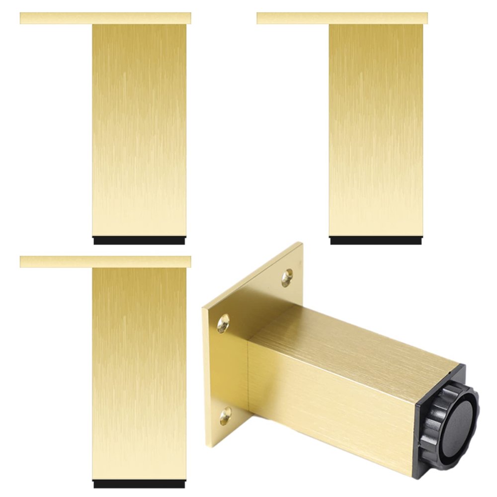 CWYP-038 Adjustable Cabinet Legs, Gold, 25 cm, 4-Pack