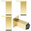 CWYP-038 Adjustable Cabinet Legs, Gold, 25 cm, 4-Pack view 1