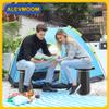 ALEVMOOM Portable Telescoping Stool with Cushion, Adjustable Folding Seat, 200 kg Capacity view 3