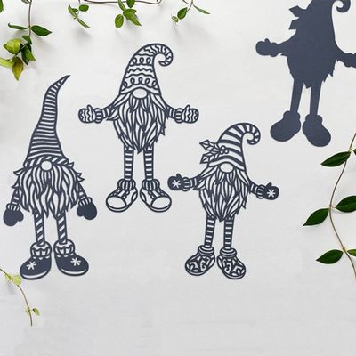 Christmas Gnome Metal Cutting Dies for Card Making