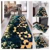 Siunwdiy Geometric 3D Runner Rug, Washable Non-Slip, Gold, 120 x 170 cm view 2