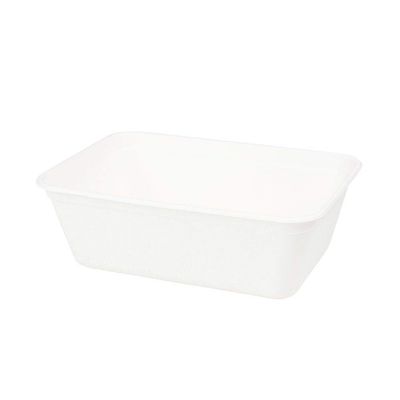 BIOZOYG Compostable Bagasse Trays, 1,000 Count, 12 x 17 cm, 500 ml
