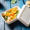 BIOZOYG Compostable Bagasse Trays, 1,000 Count, 12 x 17 cm, 500 ml view 2