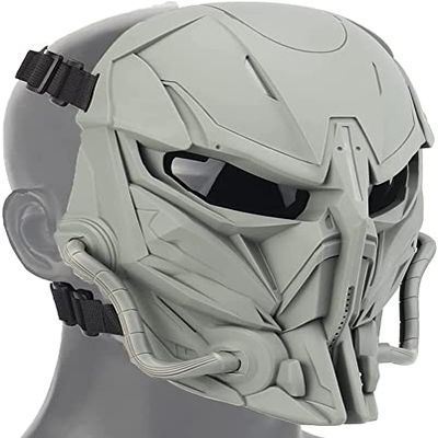 Airsoft Skull Tactical Full-Face Mask with Anti-Impact PC Lens