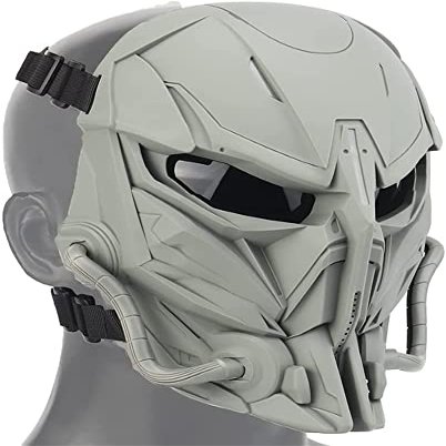 Airsoft Skull Tactical Full-Face Mask with Anti-Impact PC Lens