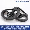 Lcuihong 5-Pack MXL Timing Belts, B68-B79, 6/10 mm Wide, Closed-Loop Rubber Synchronous Belts (B79MXL, 79 Teeth, 10 mm Width) view 2
