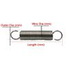 GatherTOOL 1-Piece Extension Spring with Steel Hooks, 1.0 mm Wire Diameter, 8 mm Outer Diameter, 150 mm Length view 2