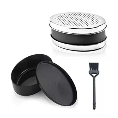 Cheese Grater with Container, Stainless Steel, 2-in-1