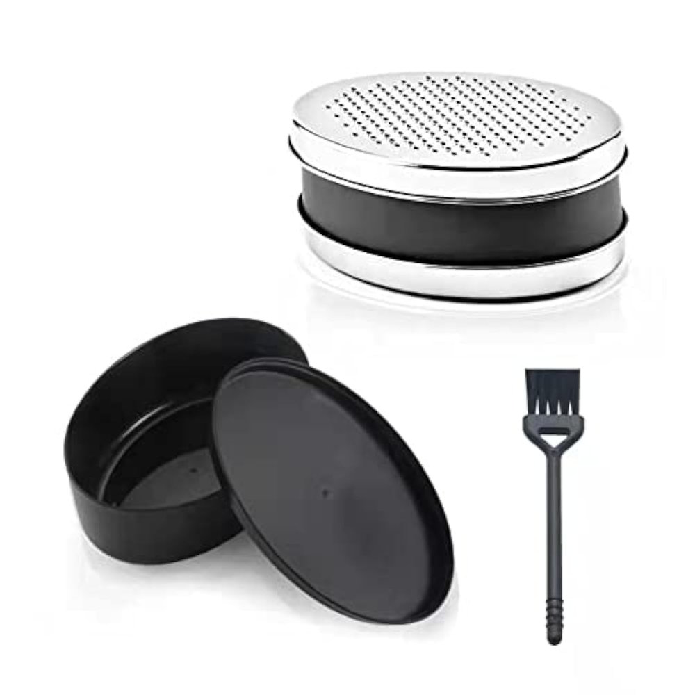 Cheese Grater with Container, Stainless Steel, 2-in-1