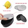 Cheese Grater with Container, Stainless Steel, 2-in-1 view 3