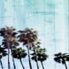 Palm Cool Blue Villa Milli Tropical Vertical Art Print, 38 x 25 in view 1