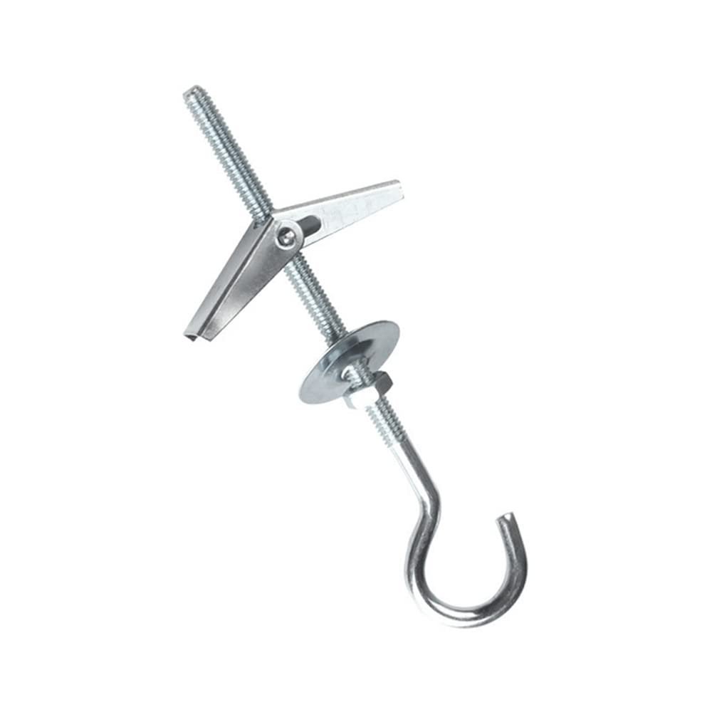 12-Pack M4 Ceiling Hooks, Heavy-Duty Spring Toggle Anchors for Hanging Plants