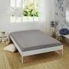 REDBEST Denver Gray Elastane Jersey Stretch Fitted Sheet, 140 x 200 cm–160 x 200 cm view 3
