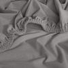 REDBEST Denver Gray Elastane Jersey Stretch Fitted Sheet, 140 x 200 cm–160 x 200 cm view 4