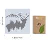 GORGECRAFT Sika Deer Stencil, 11.8 x 11.8 Inches, Plastic Template for Painting and DIY Crafts view 2