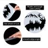 GORGECRAFT Sika Deer Stencil, 11.8 x 11.8 Inches, Plastic Template for Painting and DIY Crafts view 3