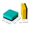 Favide Magnetic Whiteboard Erasers, Square, 4 Colors, 24-Pack view 2