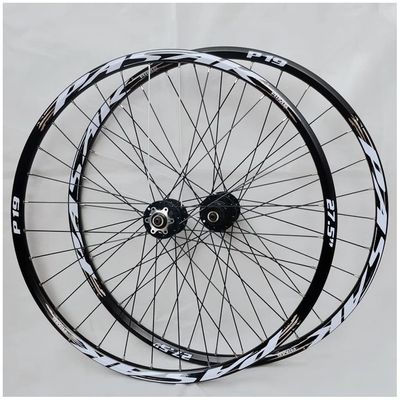 Aluminum Alloy MTB Wheelset, 26/27.5/29 in, Double-Wall Disc Brake Wheels for 7–11-Speed (27.5 in)