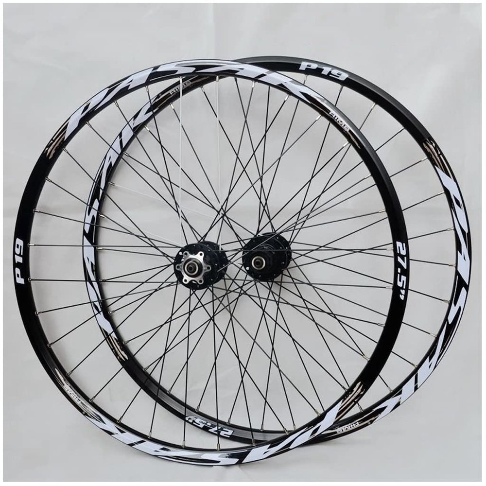 Aluminum Alloy MTB Wheelset, 26/27.5/29 in, Double-Wall Disc Brake Wheels for 7–11-Speed (27.5 in)