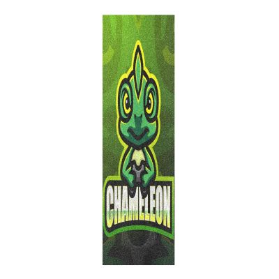 Vnurnrn Chameleon Dragon Green Art Skateboard Grip Tape, 84 x 23 cm
