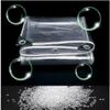 Transparent PVC Tarp with Eyelets and Rope, Reinforced Corners, Waterproof, 180 x 380 cm view 4