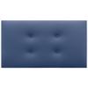 DHOME AQUALINE Pro Upholstered Headboard with 2 Rows of Buttons, 95 cm, Blue Faux Leather view 4