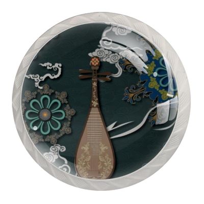 Biwa Round Cabinet and Drawer Knobs, 4-Pack
