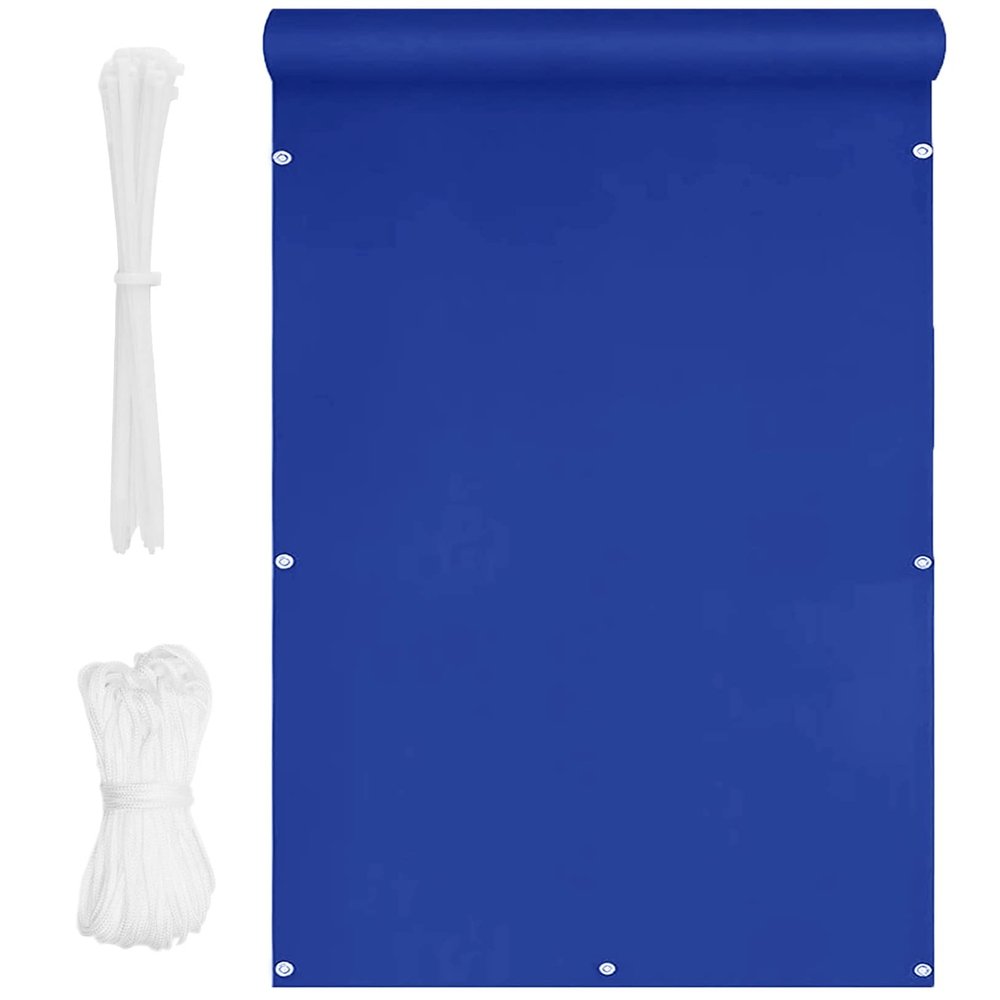 CHBIN Balcony Privacy Screen 1 x 3.5 m, Blue