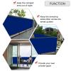 CHBIN Balcony Privacy Screen 1 x 3.5 m, Blue view 3