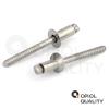 OPIOL QUALITY Countersunk Blind Rivets DIN 7337 (ISO 15984), 4.8 x 20 mm, Stainless Steel A2/V2A, 40 pcs view 4