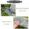 DLLY 365 g/m² Waterproof Transparent PVC Tarp with Grommets, Foldable, 2 x 4 m view 2