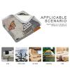 COZYhome Autumn Vintage London Big Ben Soft Fleece Throw Blanket, Warm Plush Throw for Sofa, Couch, Bedroom, and Travel, 130 x 150 cm view 2