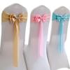 Stretch Chair Sashes with Double Bows, Royal Blue view 2
