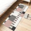 HLLING Hallway Entryway Long Runner Rug, Modern Geometric Grid, Non-Slip, 60 x 180 cm, Color A view 3