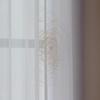 EASYHomefashion BARLETA High-Quality Voile Sheer Curtain with Embroidery, Pleat Tape and Lead Tape, 155 x 600 cm (H x W) view 2