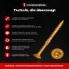 Wood Construction Screws 5 x 120 mm, 100 Pack, Yellow Zinc-Plated, TX 25 | SCREW REBEL view 2