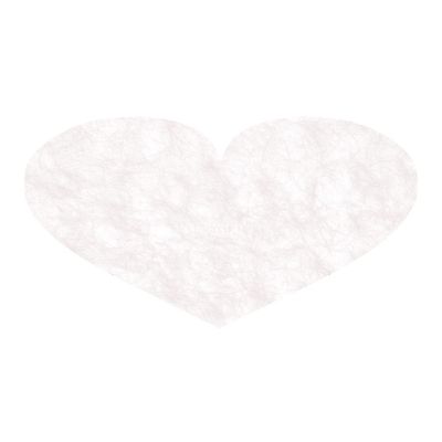 Sizoflor Heart-Shaped Placemats, 12-Pack, 50 x 33 cm, Cream