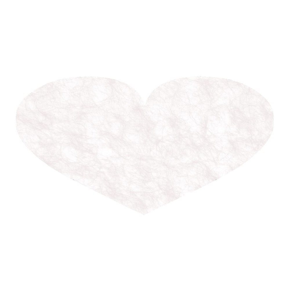 Sizoflor Heart-Shaped Placemats, 12-Pack, 50 x 33 cm, Cream